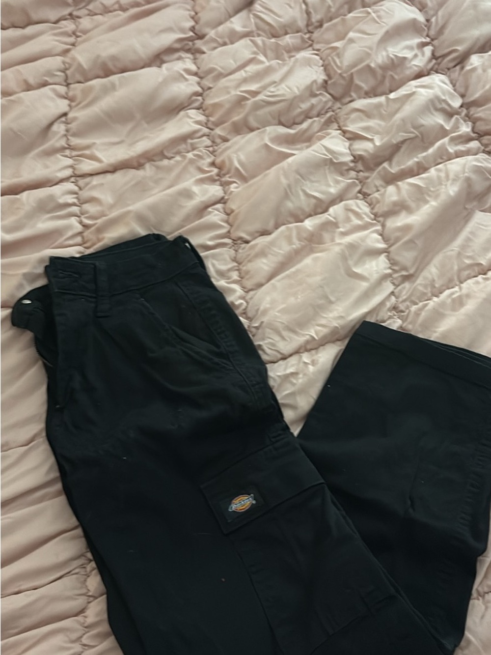 Dickies Black Straight-Leg Cargo Pants